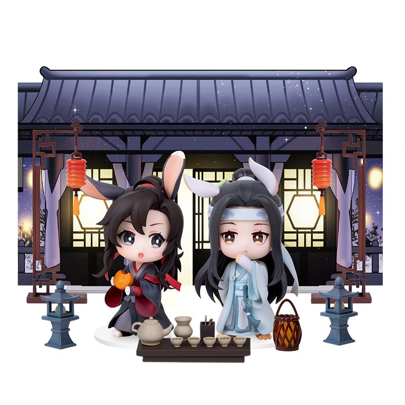 擎苍魔道祖师魏无羡蓝忘机宵烛宿月Q版手办正版动漫周边公仔摆件