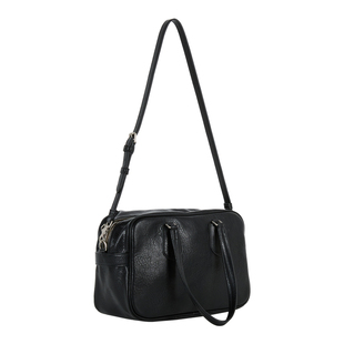 LE AMO｜原创 'Rail bag' 复古肌理多重拉链手提单肩斜挎波士顿包