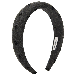 Sei Carina Ylogo植绒高颅顶发箍女新款头顶发饰高级感外出头箍