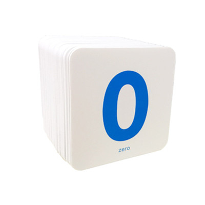 撕不烂塑料圆点数字卡片