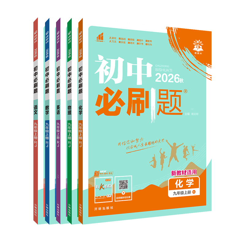 5本初中必刷题九年上册语文数学