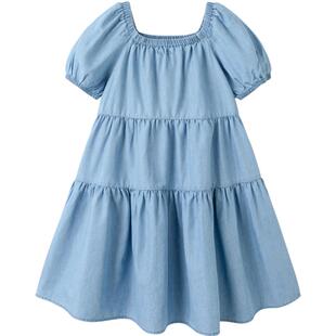 巴拉巴拉童装女童宝宝裙子儿童连衣裙夏装中童甜美泡泡袖时尚可爱