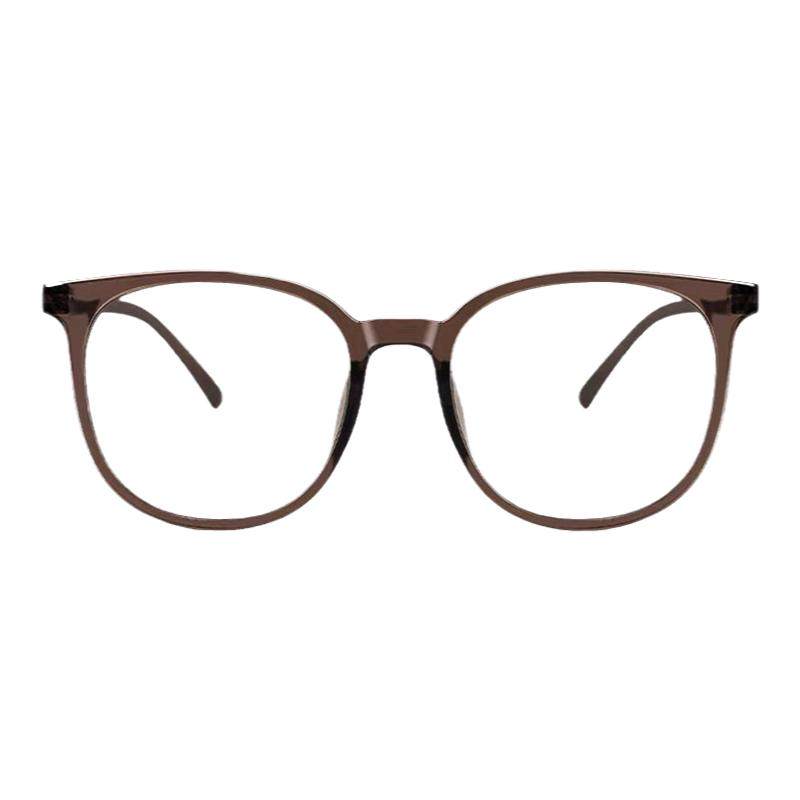 GM眼镜大框男女士明星同款棕栗色素颜神器防蓝光可配近视度数DKB