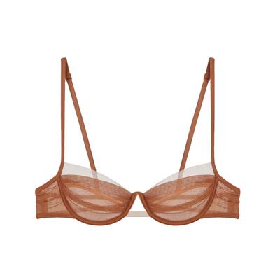 HER SENSES/何识触动系列弹性网纱1/2钢圈文胸B145