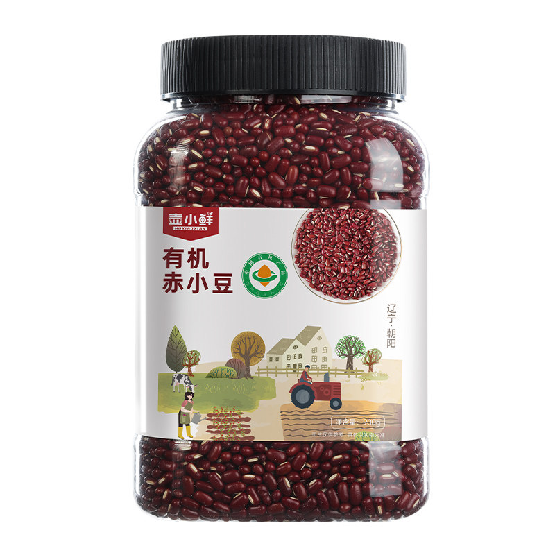 壶小鲜东北有机赤小豆900克*1罐