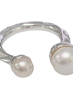 古罗珠宝女生925纯银戒指小众