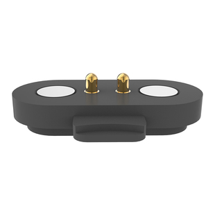 鑫扬泽pogopin连接器公母座2p磁吸触点充电黄铜镀金插件弹簧针