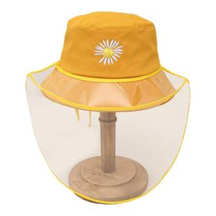 小月龄宝宝防护面罩初生婴儿外出全脸儿童可调节扣防疫防飞沫帽子