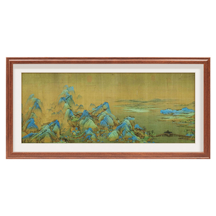 定制实木国画画框装裱挂墙字画框架书法作品裱框书画外框任意尺寸