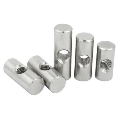 304不锈钢圆柱销打横孔预埋连接字锤子螺母异性锤母螺丝M4M5M6