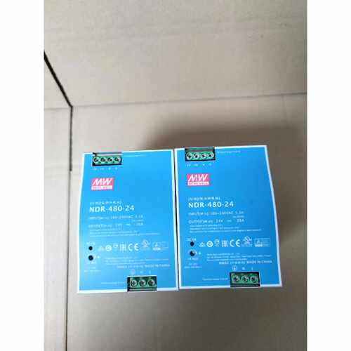 〔议价-可维修〕明纬导轨式开关电源 型号NDR-480-24 24V/20A