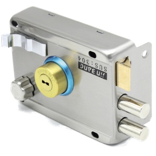 不锈钢防盗门锁 超B级锁芯老式机械门锁外装锁大门锁木门锁铁门锁