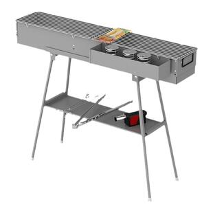 蝶烤香18内宽户外家用木炭烧烤炉烤串炉大号加厚野外烧烤架全套