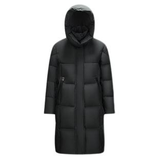 陈都灵|轻松|森马羽绒服女冬季长款90绒子防泼水可拆卸帽保暖外套