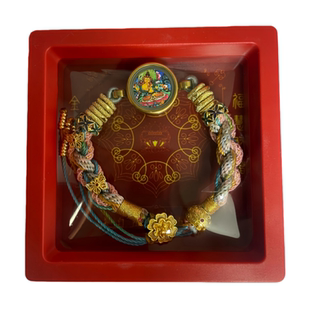 「五台山」文殊唐卡手绳手链编织绳男款女生高级感学生党儿童礼物