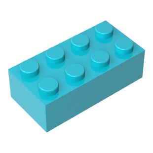 高砖积木零件GDS-542配件2x4兼容3001小颗粒MOC拼插散件