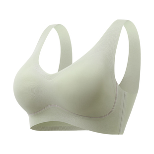 背心式运动文胸女小胸聚拢加厚显大无痕美背内衣夏薄款收副乳胸罩