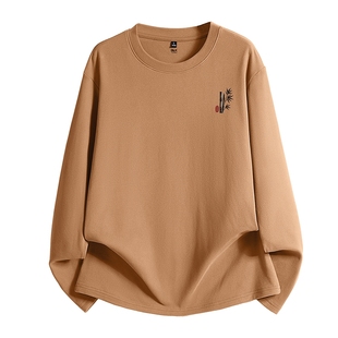 班尼路S&K系列圆领磨毛男士打底衫秋冬季抗菌保暖秋衣男宽松t恤男