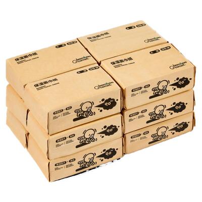 100%原生竹浆乳霜柔纸巾90抽12包