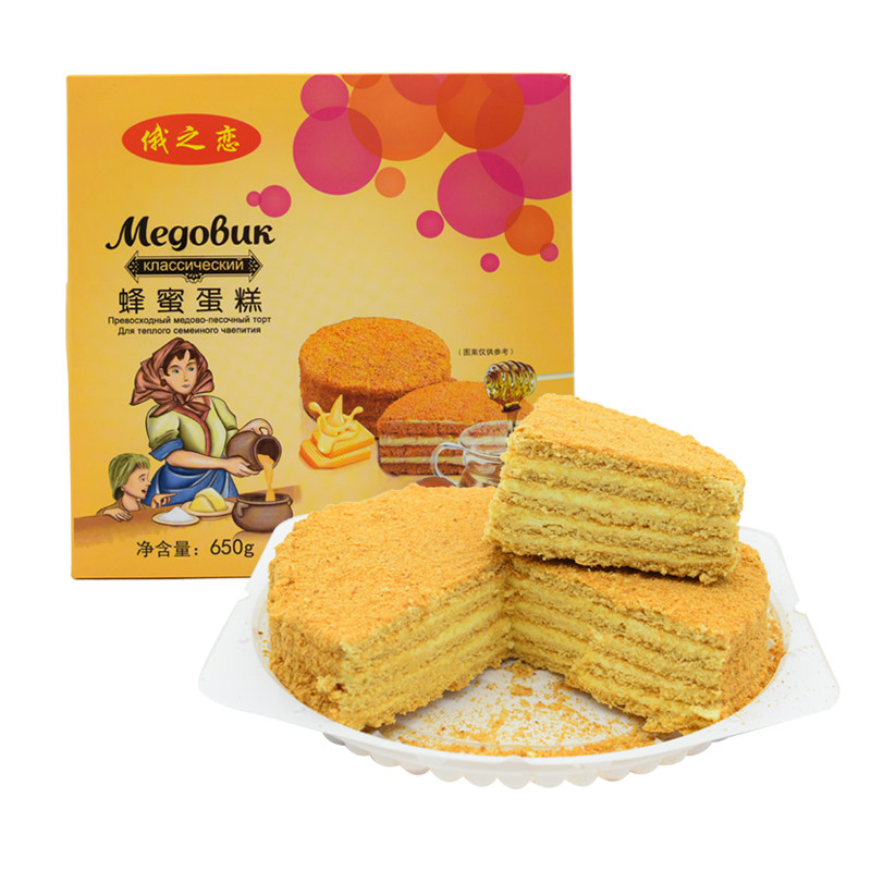 俄罗斯风味 俄之恋提拉米苏蛋糕 千层蜂蜜奶油夹心面包早餐点心