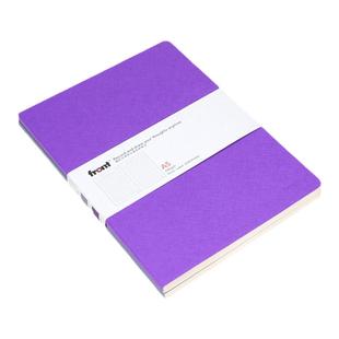 2本套装Front前通D36-A501笔记本A5薄款软面本子网格方格横线条记录本彩色商务简约会议本学生随身日记本