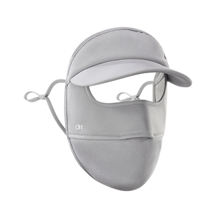 ohsunny带帽檐保暖脸基尼面罩防晒远红外发热玻尿酸防寒防风口罩