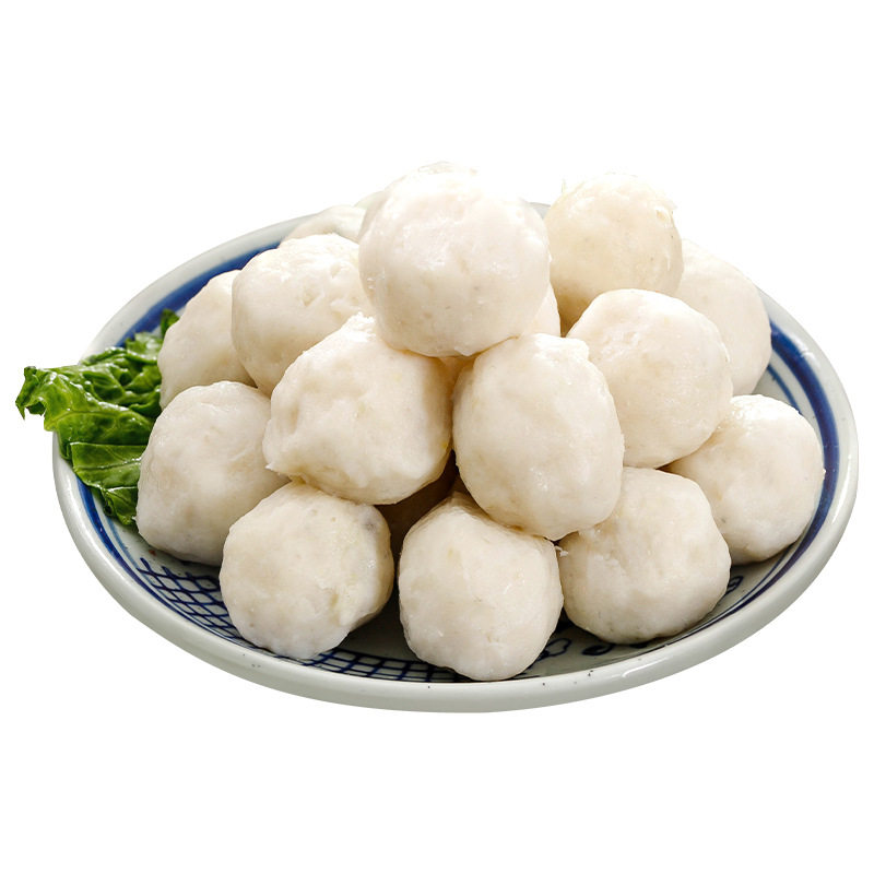 优质手打黄花鱼丸无防腐剂实心鱼丸福州鱼丸麻辣烫火锅关东煮食材