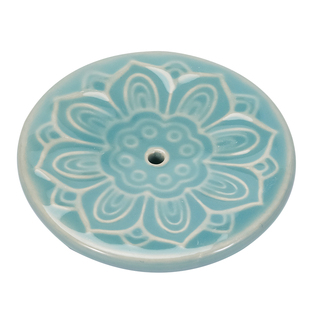 日式插香底座家用摆件香碟接香灰托盘陶瓷沉香线香香插室内熏香