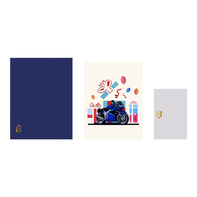 恭吉福新款轿车立体贺卡生日