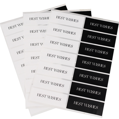 鲜元高档法式黑白混贴水果标签