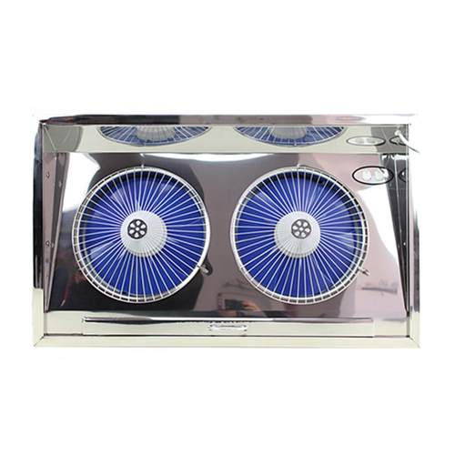 九峰不锈钢排气扇双排连体窗式厨房抽油烟风机双电机吸油烟换气扇