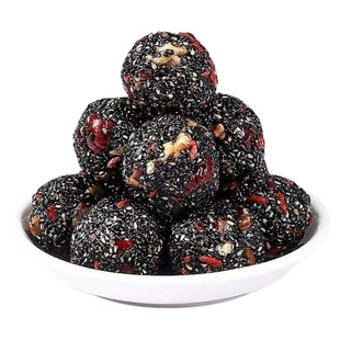 黄芪党参黑芝麻丸核桃桑葚零食开袋即食品九蒸九晒芝麻球会员超市