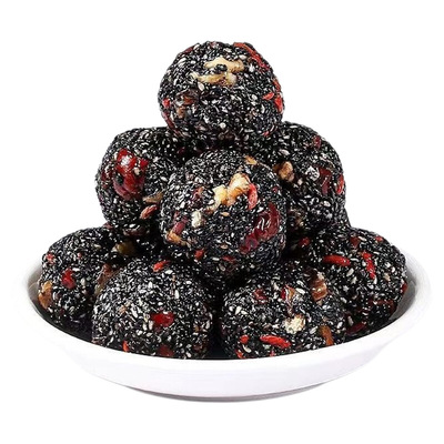 黄芪党参黑芝麻丸核桃桑葚零食开