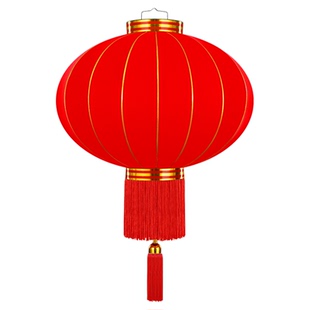 灯笼大门口一对带灯2025新款中国风大红植绒新年挂饰户外阳台装饰