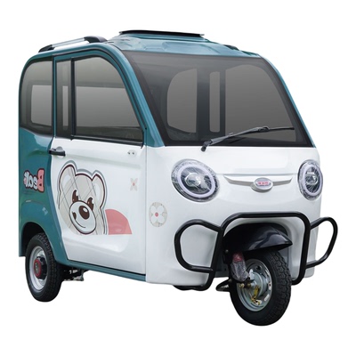 电动三轮车家用女士小型代步老年人2026新款上牌接送全封闭电瓶车