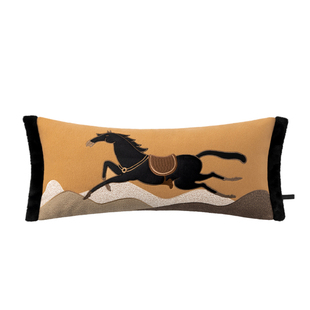 午观『木兰』抱枕重工编织马年中式客厅沙发靠枕高级美拉德背靠垫