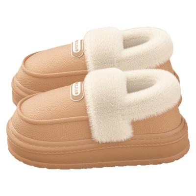 PU防水棉拖鞋女2025新款室内家居