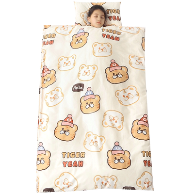 儿童睡袋防踢被子四季通用纯棉
