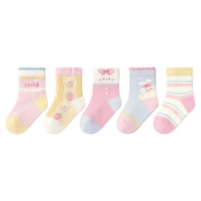 尼多熊宝宝袜子夏季纯棉袜女童袜