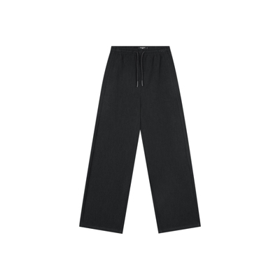 抽绳宽松直筒休闲西装裤