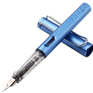 英雄牌359钢笔学生专用三年级儿童练字小学生钢笔可换墨囊高颜值四年级男女生初学者不可擦的钢笔正品官方
