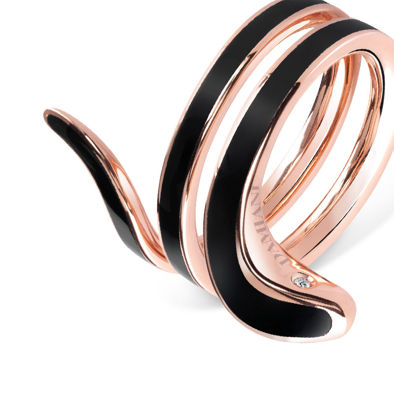 DAMIANI/玳美雅 伊甸园系列18K金钻石陶瓷戒指
