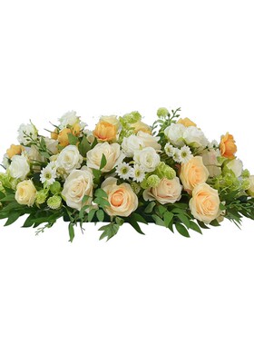 高档会议桌花仿真花假花餐桌花