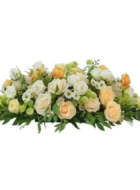 高档会议桌花仿真花假花餐桌花