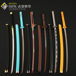 赛博朋克2077游戏周边合金武士刀模型补牢猎头独角兽爪磨玩具摆件