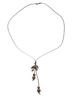 波西米亚复古樱桃串珠项链女早秋