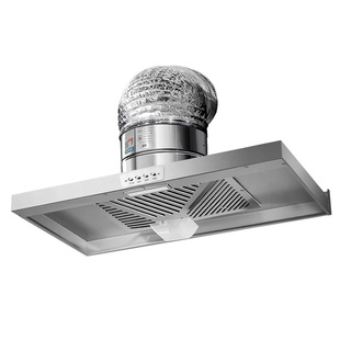 75CM长烟罩家用厨房抽油烟排气扇出租房换气扇强力抽风机带照明灯