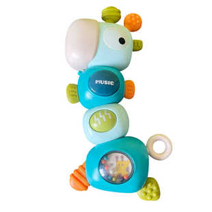 婴儿玩具音乐手摇铃安抚3-6个月早教幼儿哄娃神器可啃咬宝宝0-1岁