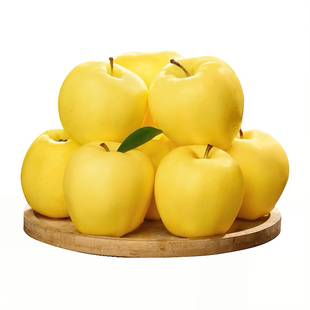 甘肃黄元帅苹果现摘孕妇水果新鲜粉面黄香蕉当季金帅果可刮泥整箱