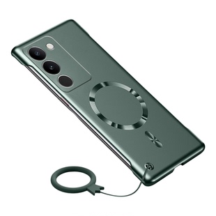 vivos17手机壳新款创意s17T车载磁吸充电防摔半包硬壳适用s17pro高端商务奢华超薄无边框简约s17e时尚保护套